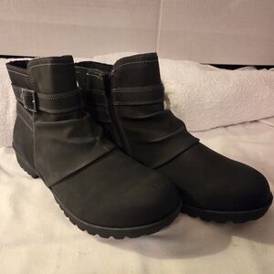 JBU By Jambu Women's Betsy Black Water Resistant Ankle Boot Size 9.5W New